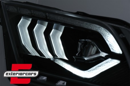 Full LED prednja svjetla SEQ žmigavci (crna) / Ford Mustang V (2010-2014), LPFO98