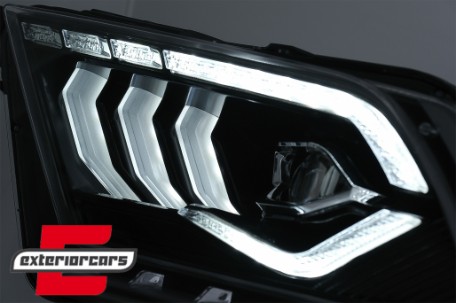 Full LED prednja svjetla SEQ žmigavci (crna) / Ford Mustang V (2010-2014), LPFO98