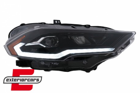Full LED prednja svjetla SEQ žmigavci (crna) / Ford Mustang VI Facelift (2018-2023), LPFO97