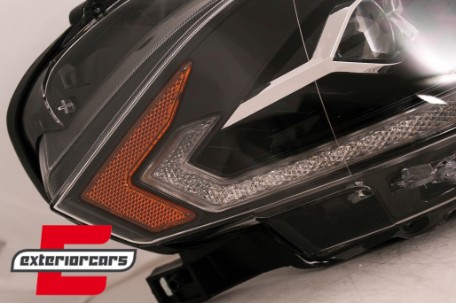Full LED prednja svjetla SEQ žmigavci (crna) / Ford Mustang VI Facelift (2018-2023), LPFO97