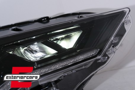 Full LED prednja svjetla SEQ žmigavci (crna) / Ford Mustang VI Facelift (2018-2023), LPFO97