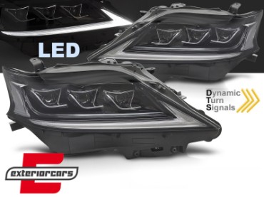 Full LED prednja svjetla SEQ žmigavci (crna) / Lexus RX III AL10 Facelift (2012-2015), LPLE13