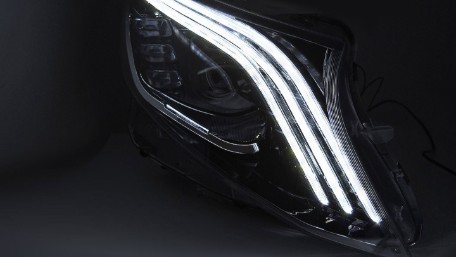 Full LED prednja svjetla SEQ žmigavci (crna) / Mercedes V-klasa Vito W447 (2014-2023), LPMEF8
