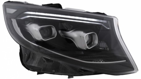 Full LED prednja svjetla SEQ žmigavci (crna) / Mercedes V-klasa W447 Vito (2014-2023), LPMEF9