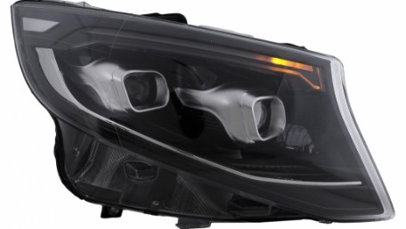 Full LED prednja svjetla SEQ žmigavci (crna) / Mercedes V-klasa W447 Vito (2014-2023), LPMEF9