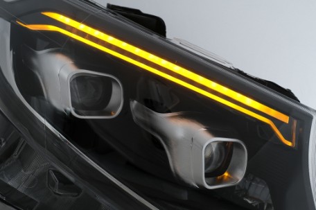 Full LED prednja svjetla SEQ žmigavci (crna) / Mercedes V-klasa W447 Vito (2014-2023), LPMEF9