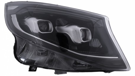 Full LED prednja svjetla SEQ žmigavci (crna) / Mercedes V-klasa W447 Vito (2014-2023), LPMEF9