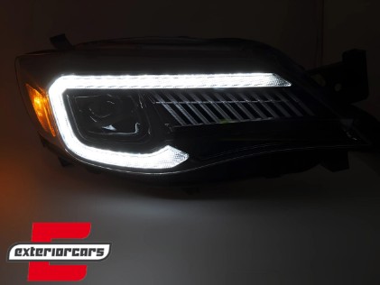 Full LED prednja svjetla SEQ žmigavci (crna) Subaru WRX (2008-2014), LPSU22