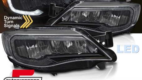 Full LED prednja svjetla SEQ žmigavci (crna) Subaru WRX (2008-2014), LPSU23