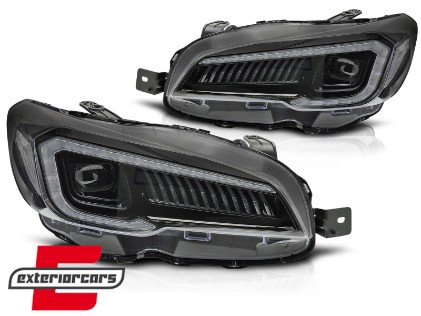 Full LED prednja svjetla SEQ žmigavci (crna) / Subaru WRX (2014-2021), LPSU24