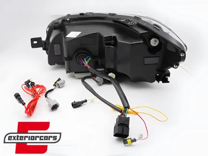 Full LED prednja svjetla SEQ žmigavci (crna) / Subaru WRX (2014-2021), LPSU25