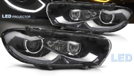 Full LED prednja svjetla SEQ žmigavci (crna) / / VW Scirocco (2008-08.2014), LPVWZ2