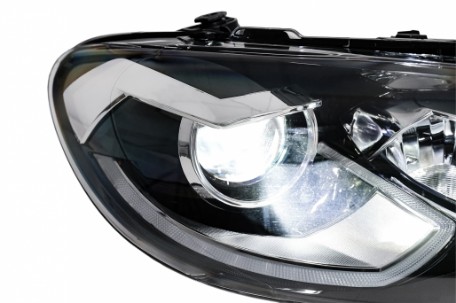 Full LED prednja svjetla SEQ žmigavci (crna) / / VW Scirocco (2008-08.2014), LPVWZ2