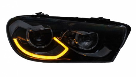 Full LED prednja svjetla SEQ žmigavci (crna) / / VW Scirocco (2008-08.2014), LPVWZ2