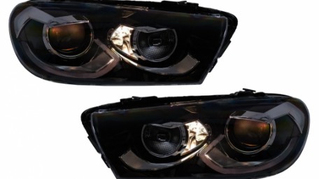 Full LED prednja svjetla SEQ žmigavci (crna) / / VW Scirocco (2008-08.2014), LPVWZ2