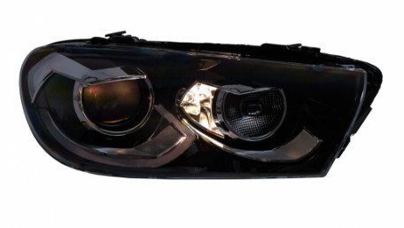 Full LED prednja svjetla SEQ žmigavci (crna) / / VW Scirocco (2008-08.2014), LPVWZ2