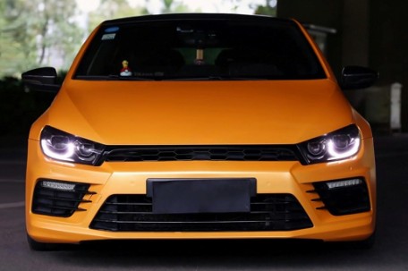 Full LED prednja svjetla SEQ žmigavci (crna) / / VW Scirocco (2008-08.2014), LPVWZ2