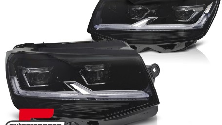 Full LED prednja svjetla SEQ žmigavci (crna) / VW T6 (2015-2019), LPVWX8