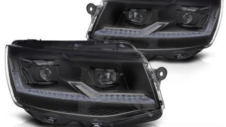 Full LED prednja svjetla SEQ žmigavci (crna) / VW T6 (2015-2019), LPVX36