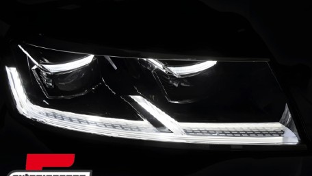 Full LED prednja svjetla SEQ žmigavci (crna) / VW T6.1 (2020-2023), LPVWX9
