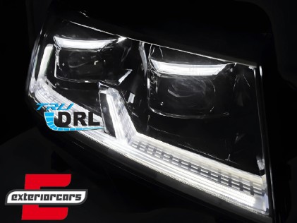 Full LED prednja svjetla SEQ žmigavci (crna) / VW T6.1 (2020-2023), LPVWX9