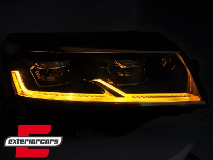 Full LED prednja svjetla SEQ žmigavci (crna) / VW T6.1 (2020-2023), LPVWX9