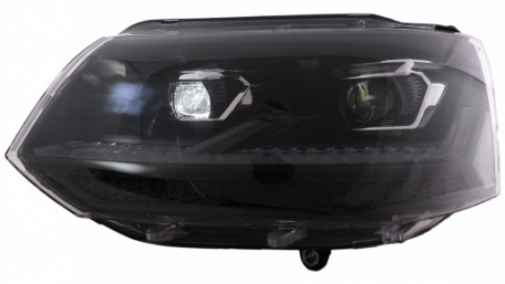 Full LED prednja svjetla SEQ žmigavci (crna/chrome) / VW Transporter Caravelle Multivan T5.1 Facelift (2010-2015), LPVX31