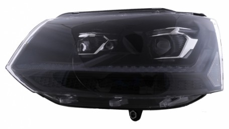 Full LED prednja svjetla SEQ žmigavci (crna/chrome) / VW Transporter Caravelle Multivan T5.1 Facelift (2010-2015), LPVX31
