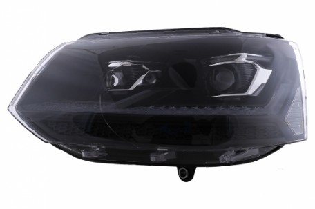 Full LED prednja svjetla SEQ žmigavci (crna/chrome) / VW Transporter Caravelle Multivan T5.1 Facelift (2010-2015), LPVX31