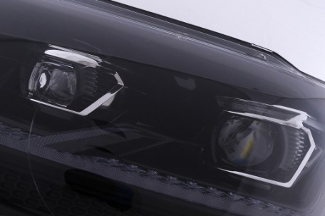 Full LED prednja svjetla SEQ žmigavci (crna/chrome) / VW Transporter Caravelle Multivan T5.1 Facelift (2010-2015), LPVX31