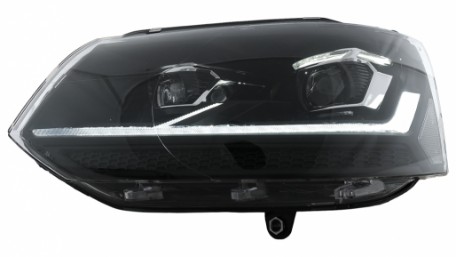 Full LED prednja svjetla SEQ žmigavci (crna/chrome) / VW Transporter Caravelle Multivan T5.1 Facelift (2010-2015), LPVX31