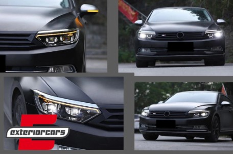 Full LED prednja svjetla SEQ žmigavci Facelift 2020 look / VW Passat B8 3G (2014-2019), LPVX14