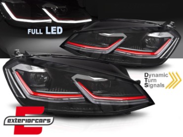 Full LED prednja svjetla SEQ žmigavci Facelift G7.5 GTI look / VW Golf 7 VII (2012-2017), LPVWZ0