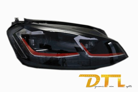 Full LED prednja svjetla SEQ žmigavci Facelift G7.5 GTI look / VW Golf 7 VII (2012-2017), LPVWZ0