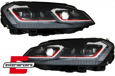 Full LED prednja svjetla SEQ žmigavci Facelift G7.5 GTI look / VW Golf 7 VII (2012-2017), LPVWZ0
