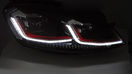 Full LED prednja svjetla SEQ žmigavci Facelift G7.5 GTI look / VW Golf 7 VII (2012-2017), LPVX08