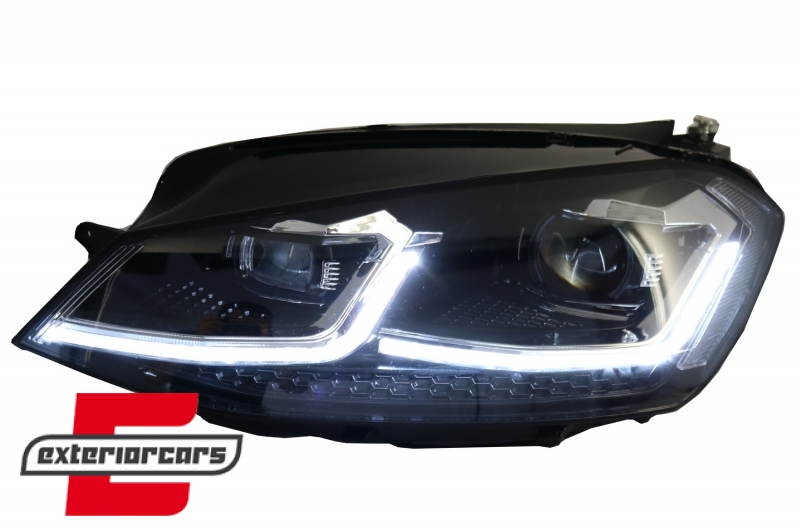 Full LED prednja svjetla SEQ žmigavci Facelift G7.5 R line look / VW Golf 7 VII (2012-2017), LPVWZ1