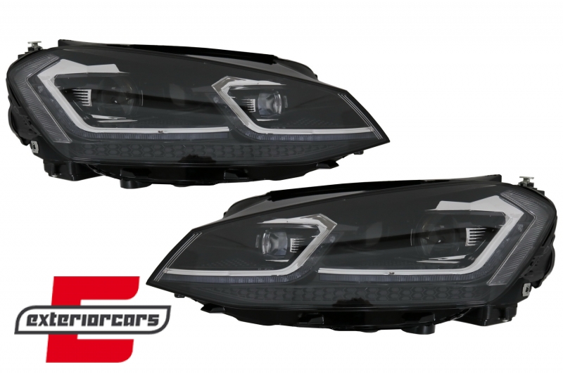 Full LED prednja svjetla SEQ žmigavci Facelift G7.5 R line look / VW Golf 7 VII (2012-2017), LPVWZ1