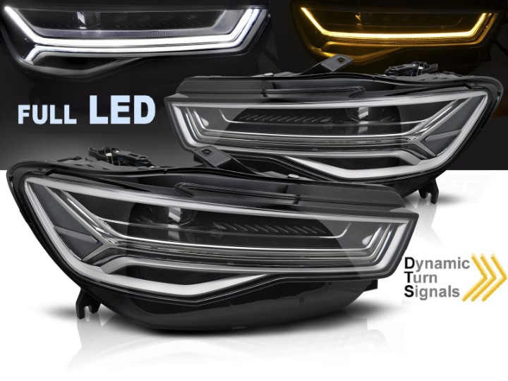 Full LED prednja svjetla SEQ žmigavci Facelift Matrix dizajn / Audi A6 4G C7 (2011-2018), LPAUH5