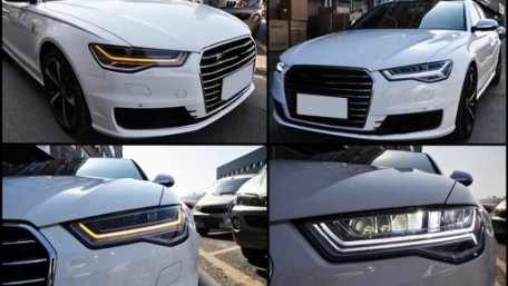 Full LED prednja svjetla SEQ žmigavci Facelift Matrix dizajn / Audi A6 4G C7 (2011-2018), LPAUH5