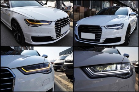 Full LED prednja svjetla SEQ žmigavci Facelift Matrix dizajn / Audi A6 4G C7 (2011-2018), LPAUH5