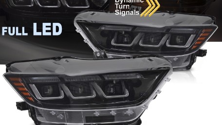 Full LED prednja svjetla SEQ žmigavci / Ford Mustang VI (2015-2017), LPFOD4
