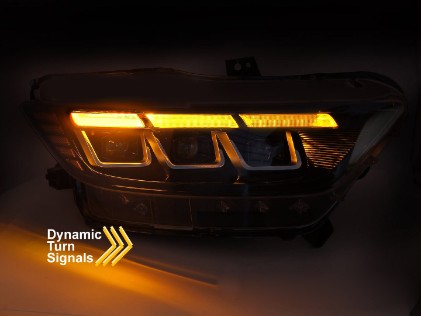 Full LED prednja svjetla SEQ žmigavci / Ford Mustang VI (2015-2017), LPFOD4