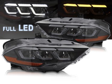 Full LED prednja svjetla SEQ žmigavci / Ford Mustang VI Facelift (2018-2023), LPFOD9