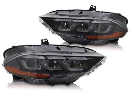 Full LED prednja svjetla SEQ žmigavci / Ford Mustang VI Facelift (2018-2023), LPFOD9