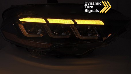 Full LED prednja svjetla SEQ žmigavci / Ford Mustang VI Facelift (2018-2023), LPFOD9