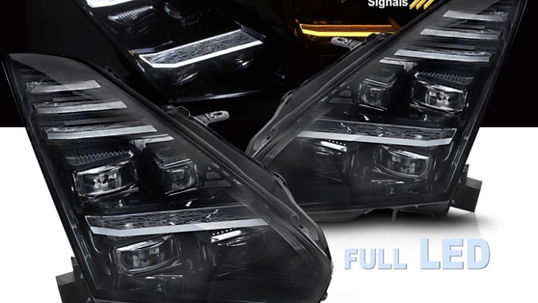 Full LED prednja svjetla SEQ žmigavci / Nissan GT-R (2008-2023), LPNI11