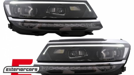 Full LED prednja svjetla SEQ žmigavci R-line Matrix dizajn / VW Tiguan II Mk2 (2016-2019), LPVX24