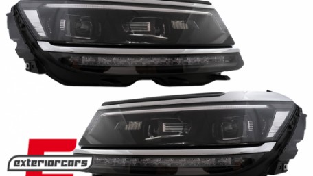 Full LED prednja svjetla SEQ žmigavci R-line Matrix dizajn / VW Tiguan II Mk2 (2016-2019), LPVX24