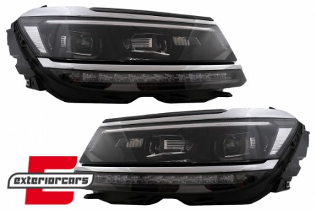 Full LED prednja svjetla SEQ žmigavci R-line Matrix dizajn / VW Tiguan II Mk2 (2016-2019), LPVX24
